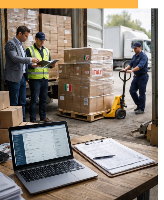 Доставка грузов из Италии: морские и авиаперевозки от 18650