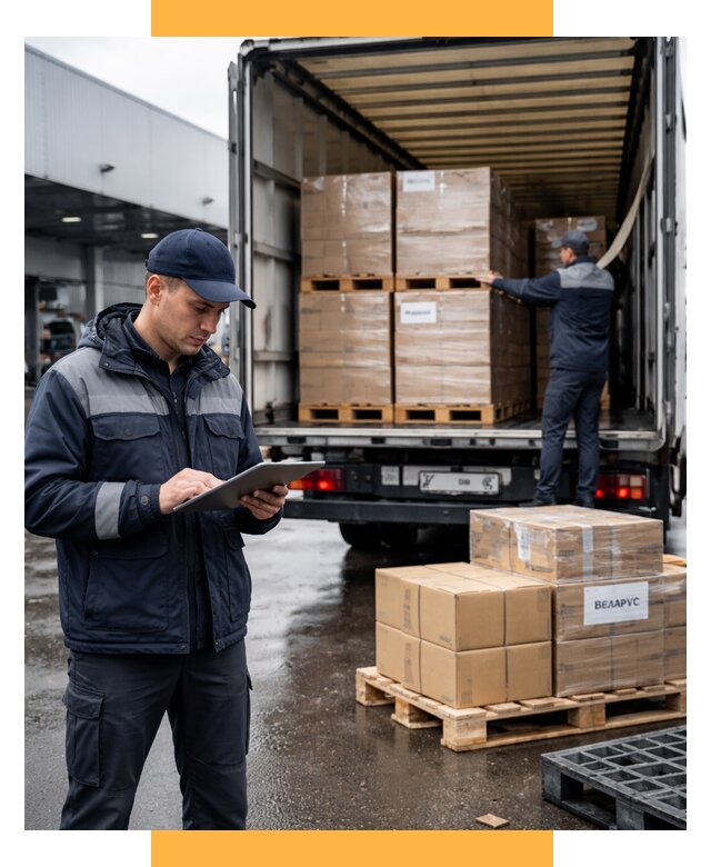 Доставка грузов из Беларуси от 15542 р. логистика СетСервис-Птк
