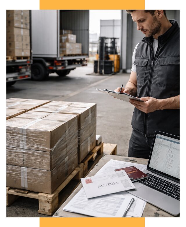 Доставка в Австрию от 67347 р. Логистика и экспорт СетСервис-Птк