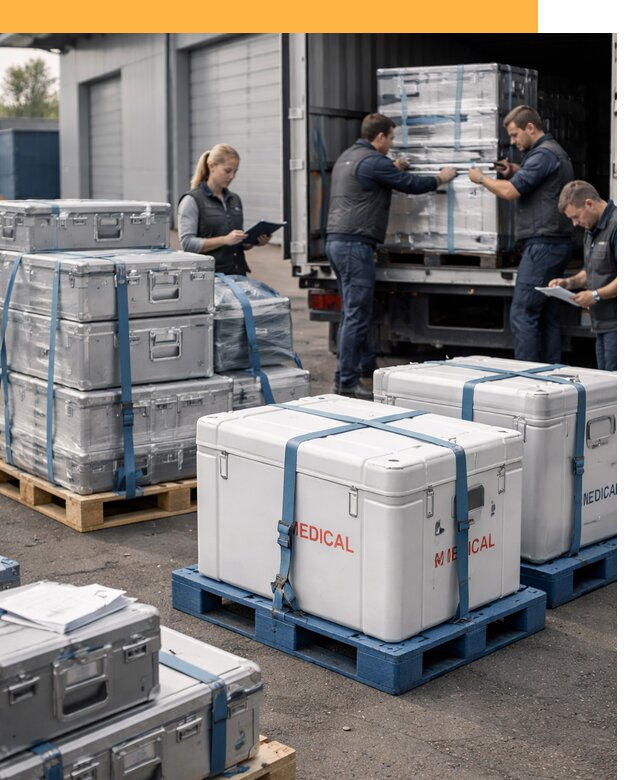 Перевозка медицинского оборудования по всему миру от 15542 руб