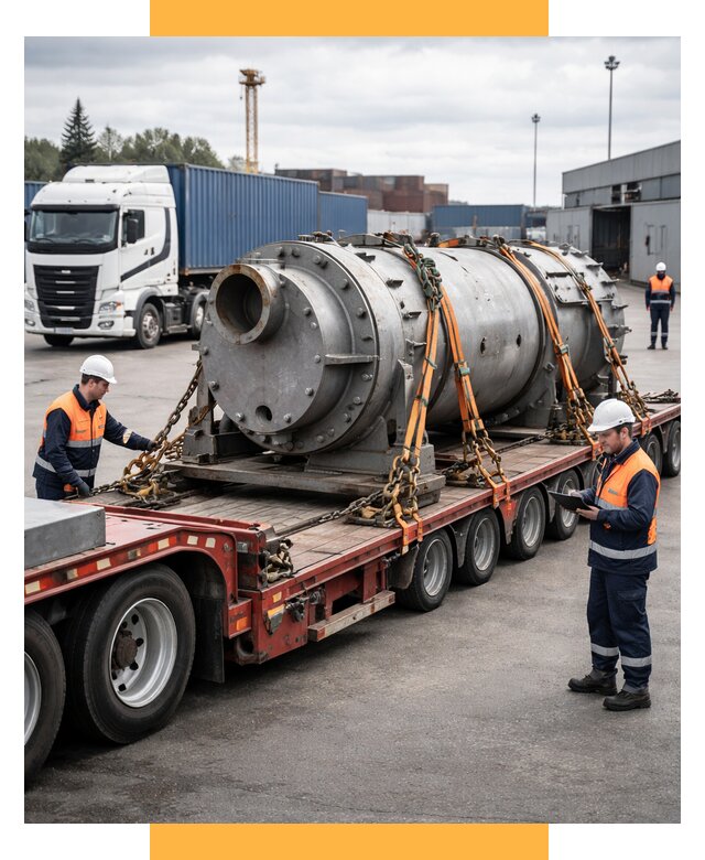 Перевозка тяжеловесных грузов под ключ от 155415 р. | СетСервис-Птк