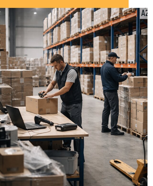 Склад консолидации в Европе: хранение, сортировка от 6735